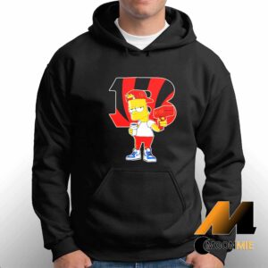 Cincinnati Bengals NFL X Bart Simpson Cartoon Hoodie